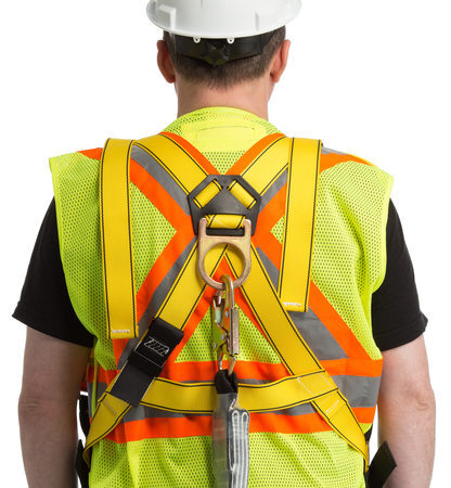 Person Wearing Fall Protection Equipment