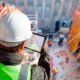 Construction engineer doing the plan